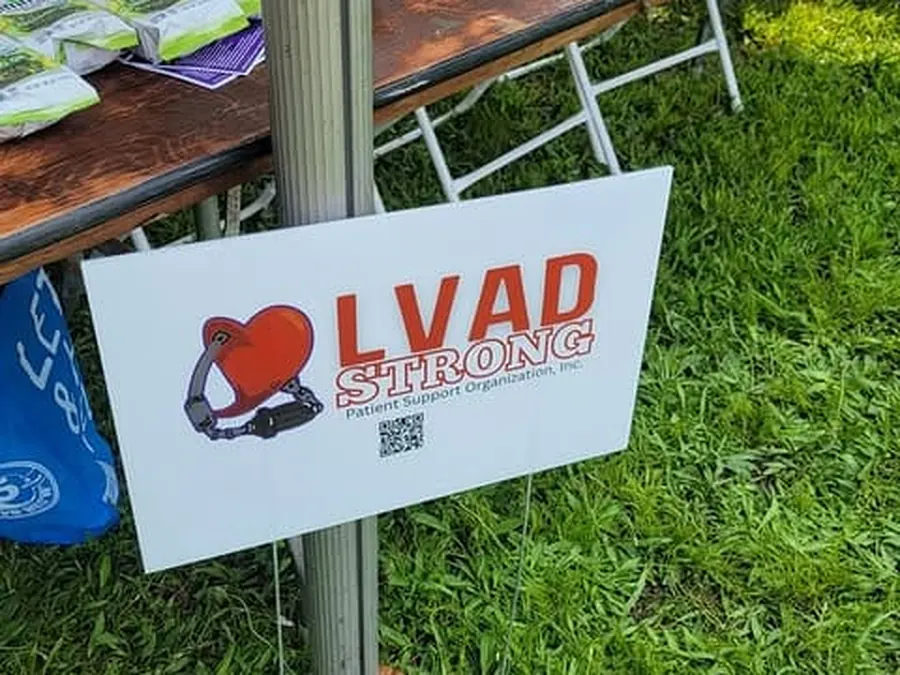lvadstrong sign for event booth